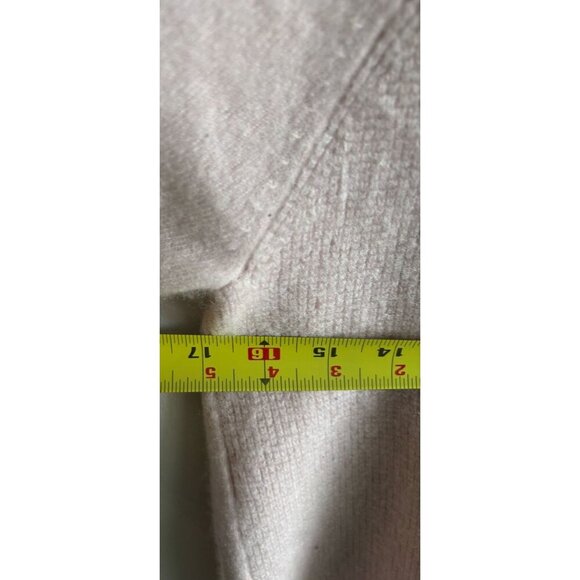 Soft by Naadam Womens 100% Cashmere Waffle Stitch Turtleneck Sweater Rose Size S - Picture 4 of 7